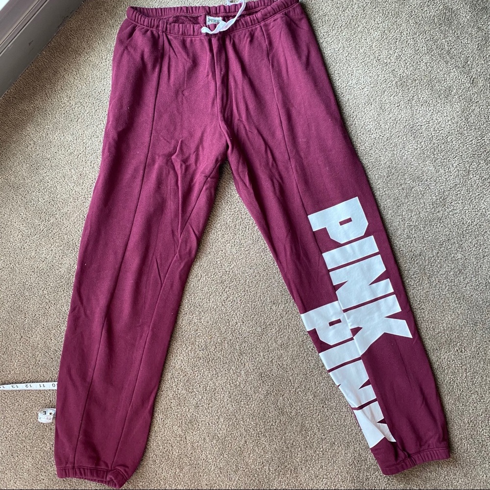 PINK maroon sweatpants